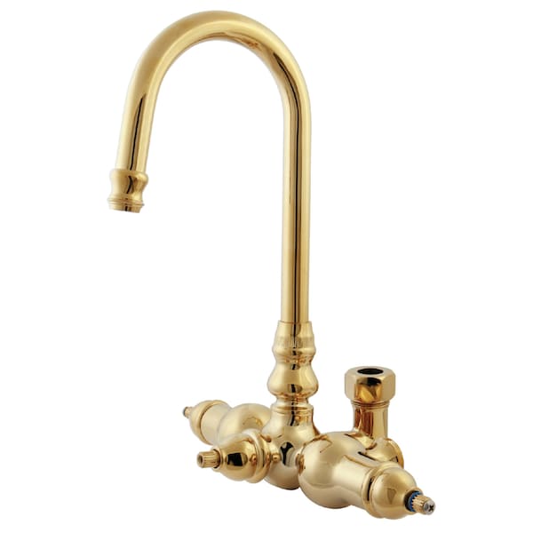 Kingston Brass Tub Faucet Body, Polished Brass, Wall; Deck ABT200-2 - main